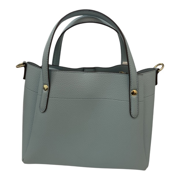 Nanette Lepore Blue Tote Bag with Gold Hardware - Picture 2 of 5